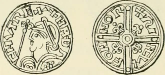 An illustration from A catalogue of English coins in the British museum. Anglo-Saxon series .., 1887, leaf 461