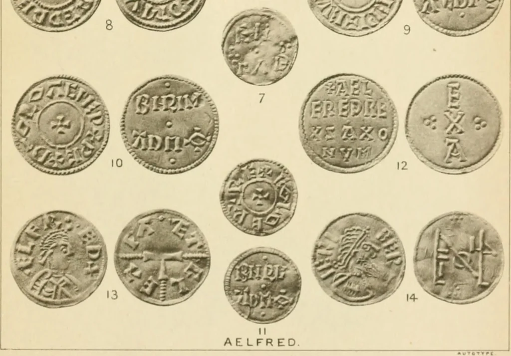 An illustration from A catalogue of English coins in the British museum. Anglo-Saxon series .., 1887, leaf 688