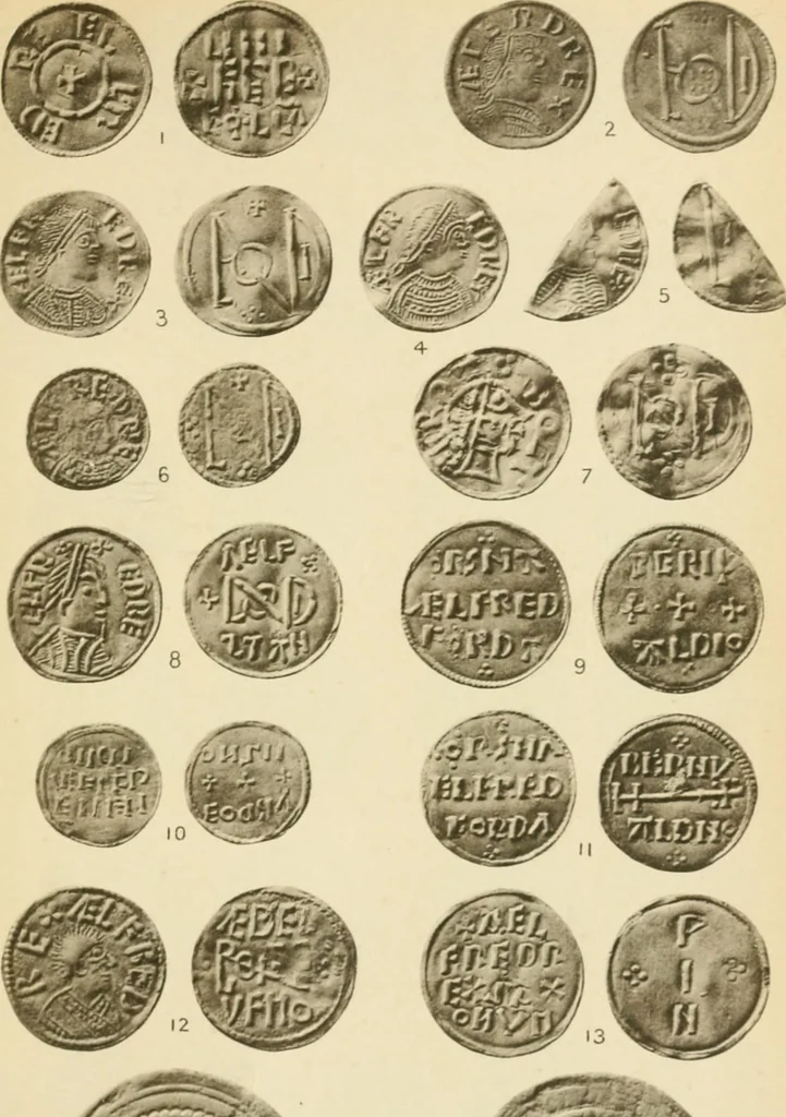 An illustration from A catalogue of English coins in the British museum. Anglo-Saxon series .., 1887, leaf 690
