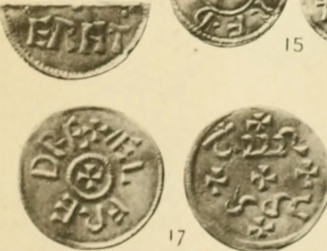 An illustration from A catalogue of English coins in the British museum. Anglo-Saxon series .., 1887, leaf 692