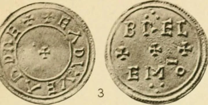 An illustration from A catalogue of English coins in the British museum. Anglo-Saxon series .., 1887, leaf 694
