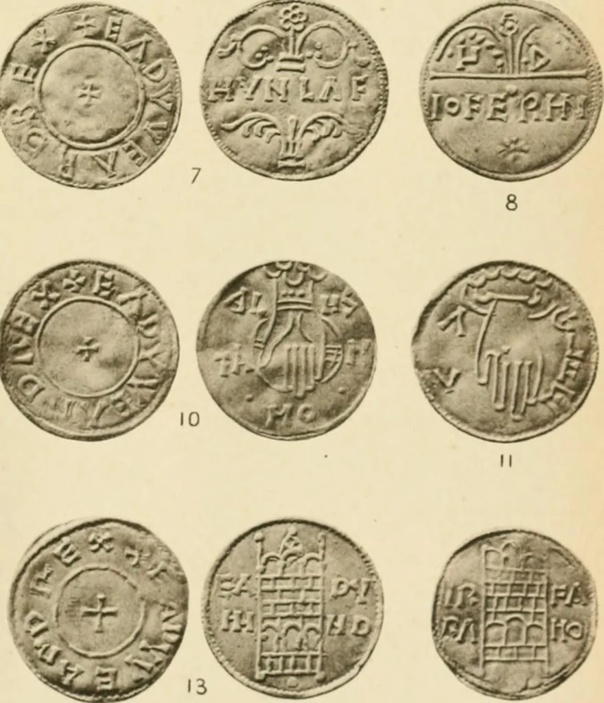 An illustration from A catalogue of English coins in the British museum. Anglo-Saxon series .., 1887, leaf 696