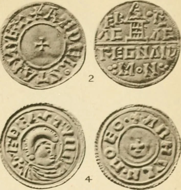An illustration from A catalogue of English coins in the British museum. Anglo-Saxon series .., 1887, leaf 698