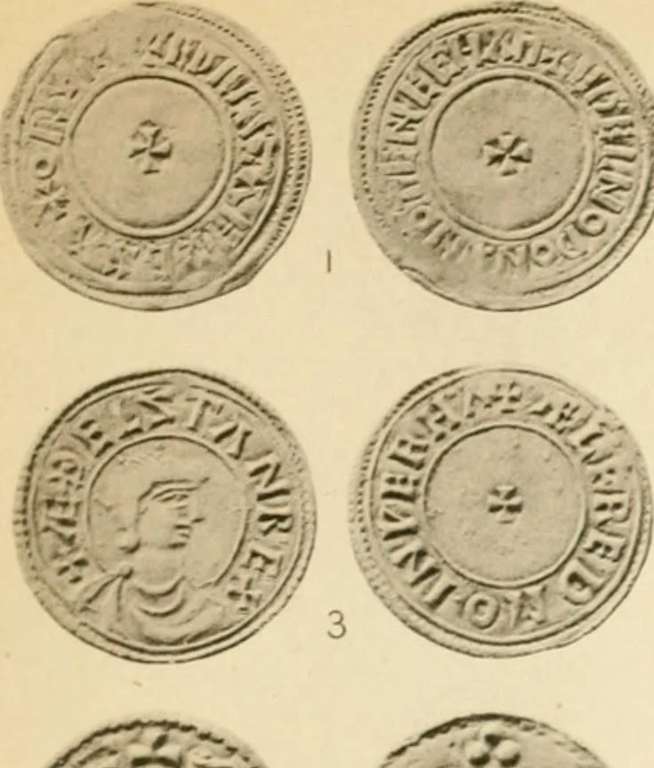 An illustration from A catalogue of English coins in the British museum. Anglo-Saxon series .., 1887, leaf 700
