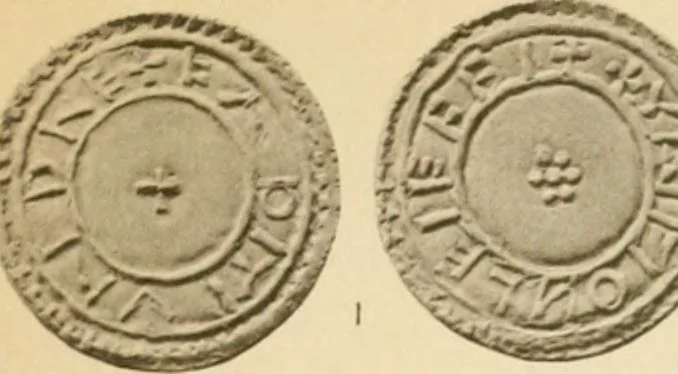 An illustration from A catalogue of English coins in the British museum. Anglo-Saxon series .., 1887, leaf 702