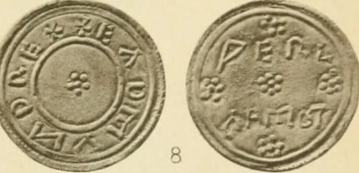 An illustration from A catalogue of English coins in the British museum. Anglo-Saxon series .., 1887, leaf 702