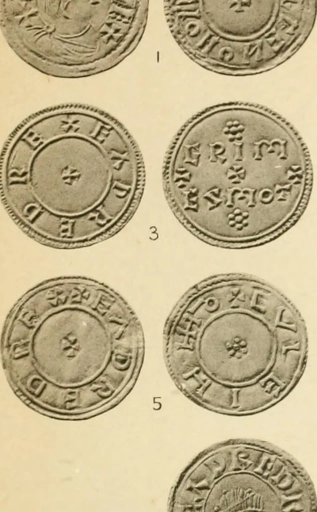 An illustration from A catalogue of English coins in the British museum. Anglo-Saxon series .., 1887, leaf 704