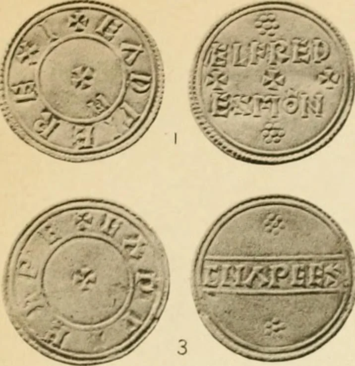 An illustration from A catalogue of English coins in the British museum. Anglo-Saxon series .., 1887, leaf 706