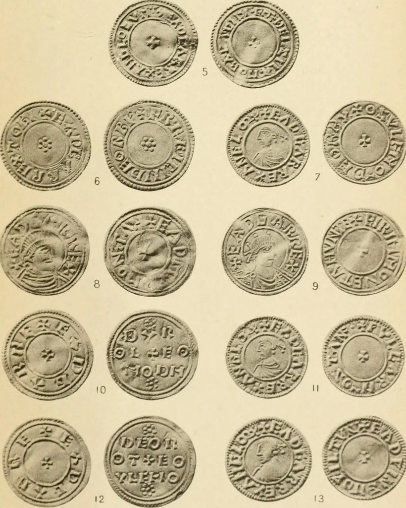 An illustration from A catalogue of English coins in the British museum. Anglo-Saxon series .., 1887, leaf 706