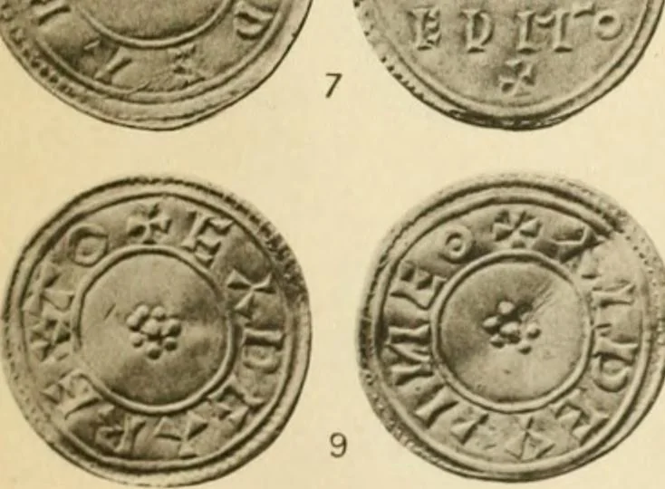 An illustration from A catalogue of English coins in the British museum. Anglo-Saxon series .., 1887, leaf 708