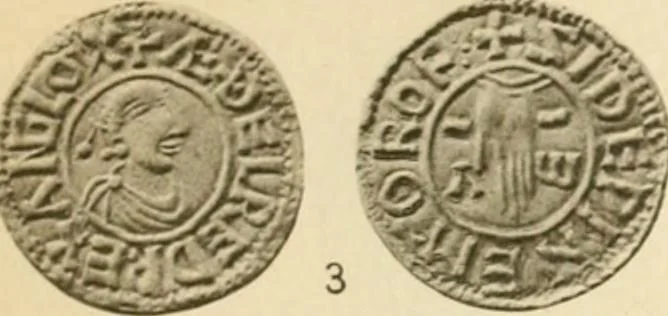 An illustration from A catalogue of English coins in the British museum. Anglo-Saxon series .., 1887, leaf 712