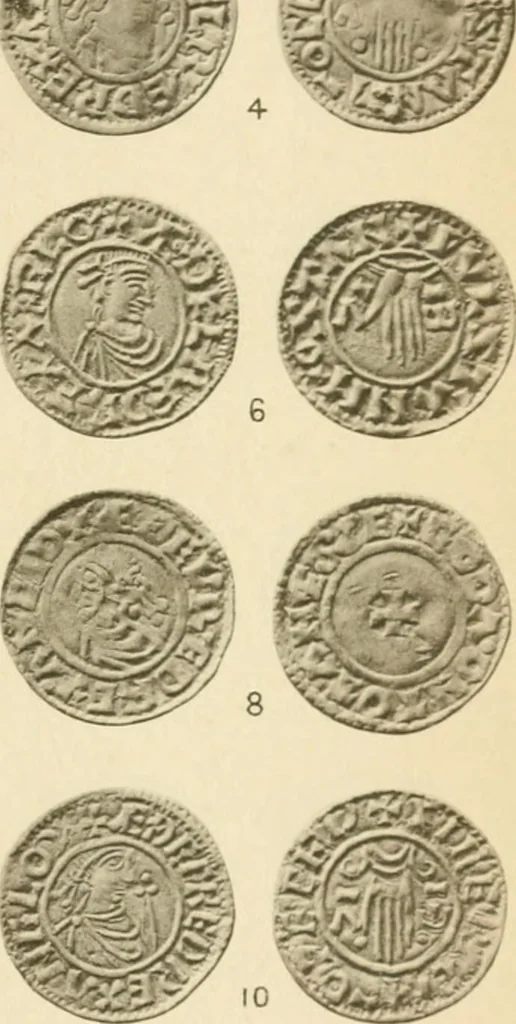 An illustration from A catalogue of English coins in the British museum. Anglo-Saxon series .., 1887, leaf 712