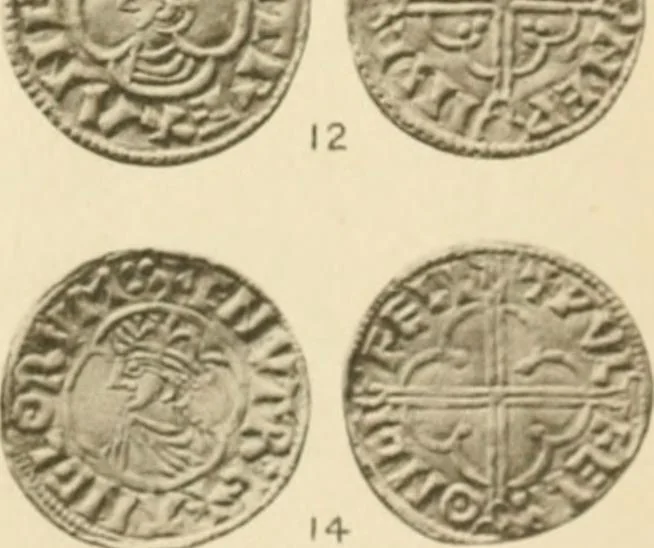 An illustration from A catalogue of English coins in the British museum. Anglo-Saxon series .., 1887, leaf 714