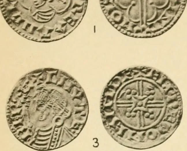 An illustration from A catalogue of English coins in the British museum. Anglo-Saxon series .., 1887, leaf 718