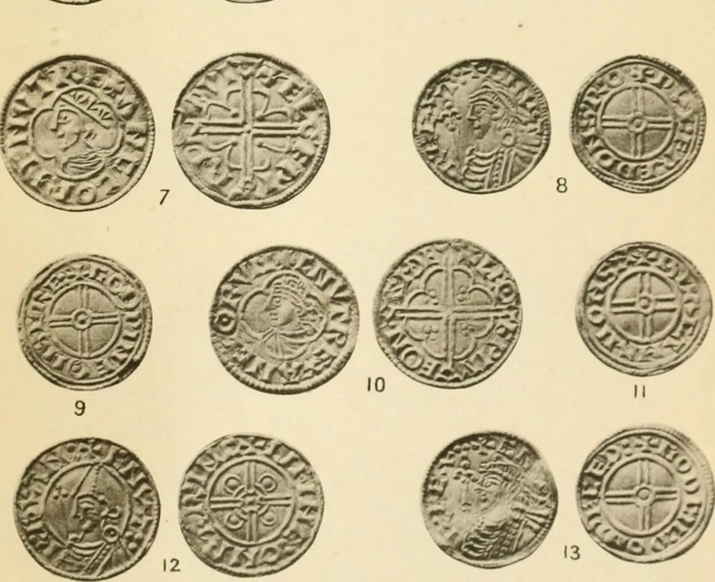 An illustration from A catalogue of English coins in the British museum. Anglo-Saxon series .., 1887, leaf 718