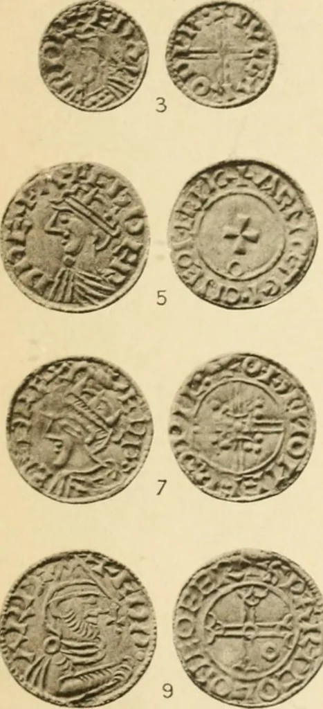 An illustration from A catalogue of English coins in the British museum. Anglo-Saxon series .., 1887, leaf 728