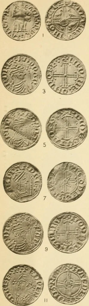 An illustration from A catalogue of English coins in the British museum. Anglo-Saxon series .., 1887, leaf 736