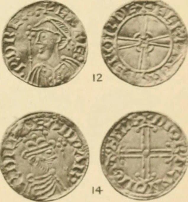 An illustration from A catalogue of English coins in the British museum. Anglo-Saxon series .., 1887, leaf 736
