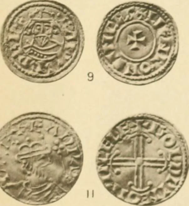 An illustration from A catalogue of English coins in the British museum. Anglo-Saxon series .., 1887, leaf 740