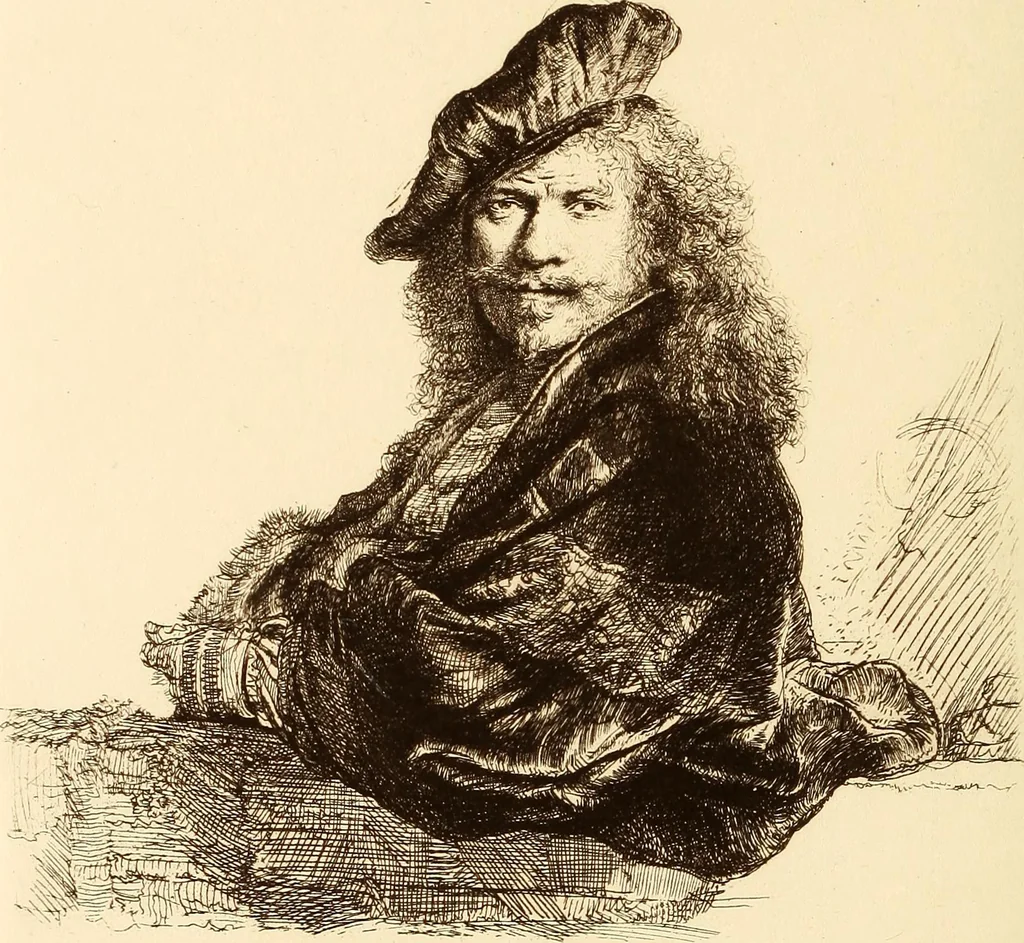 An illustration from Catalogue of etchings and dry points by Rembrandt, selected for exhibition at the Grolier Club of the City of New York, April-May, 1900, 1900, leaf 11