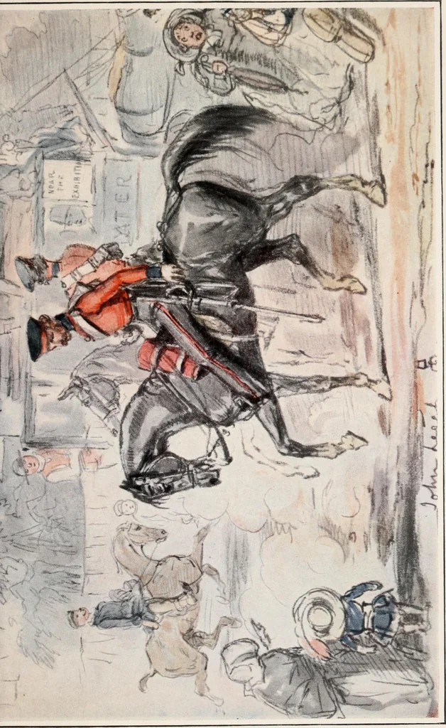 An illustration from Catalogue of an exhibition of works by John Leech (1817-1864) held at the Grolier club from January 22 until March 8, 1914, 1914, leaf 116