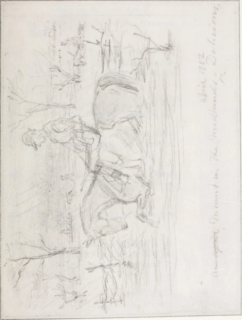 An illustration from Catalogue of an exhibition of works by John Leech (1817-1864) held at the Grolier club from January 22 until March 8, 1914, 1914, leaf 204