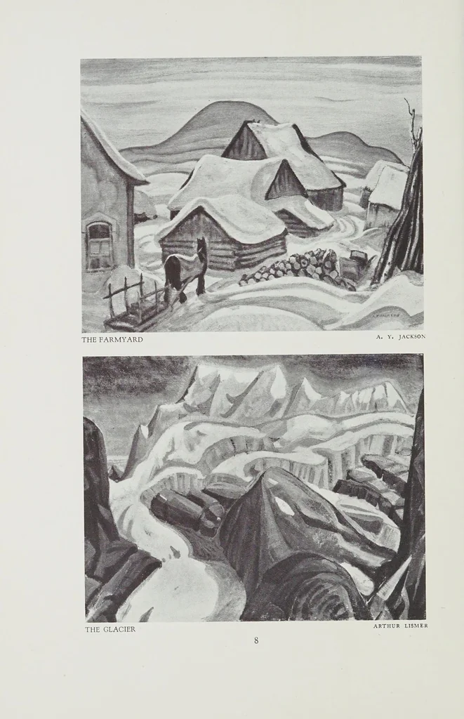 An illustration from Catalogue of an exhibition of the Group of Seven, Canadian Society of Painters in Water Colour, Society of Canadian Painter-Etchers, the Toronto Camera Club.--, 1930, leaf 10