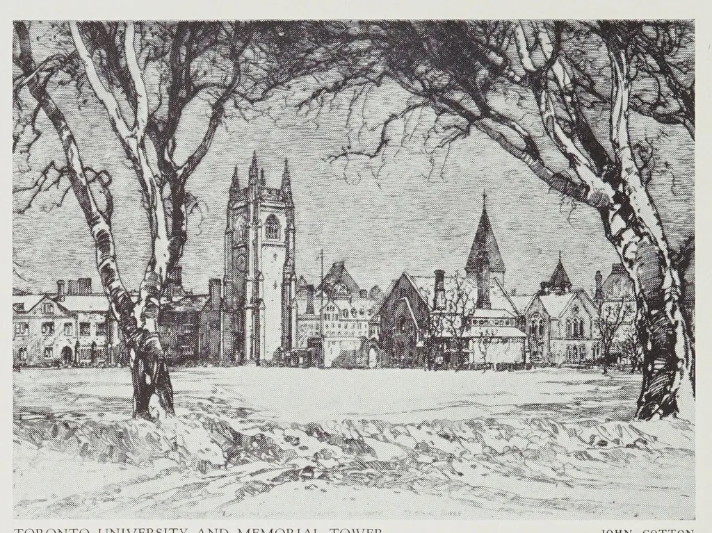 An illustration from Catalogue of an exhibition of the Group of Seven, Canadian Society of Painters in Water Colour, Society of Canadian Painter-Etchers, the Toronto Camera Club.--, 1930, leaf 18
