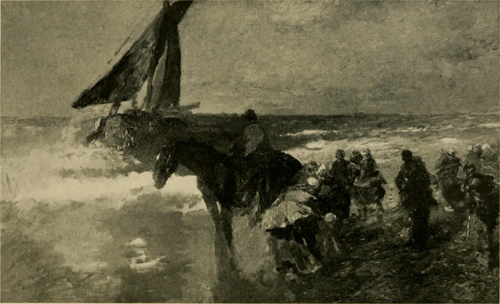An illustration from Catalogue of an exhibition of contemporary German paintings, 1907, leaf 35