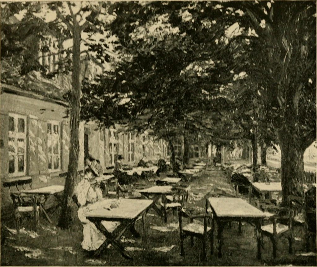 An illustration from Catalogue of an exhibition of contemporary German paintings, 1907, leaf 39