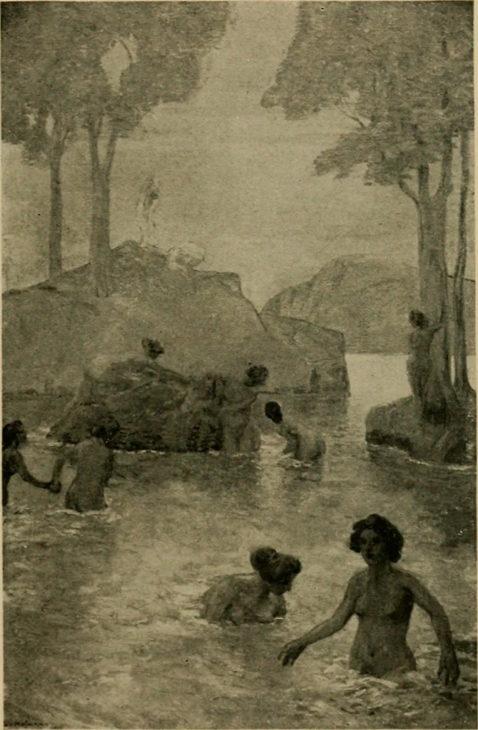 An illustration from Catalogue of an exhibition of contemporary German paintings, 1907, leaf 46
