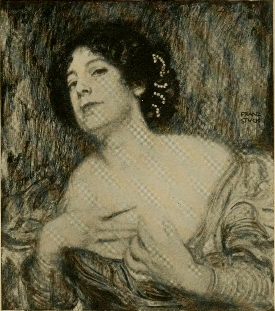 An illustration from Catalogue of an exhibition of contemporary German paintings, 1907, leaf 48