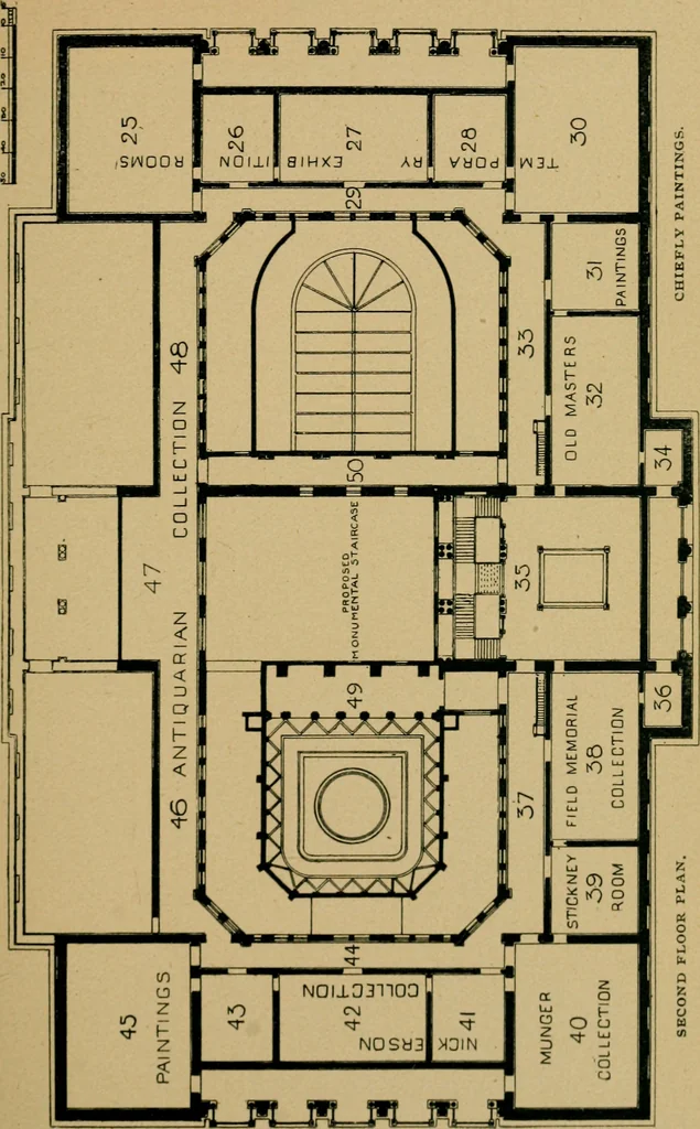 An illustration from Catalogue of an exhibition of contemporary German paintings, 1907, leaf 62