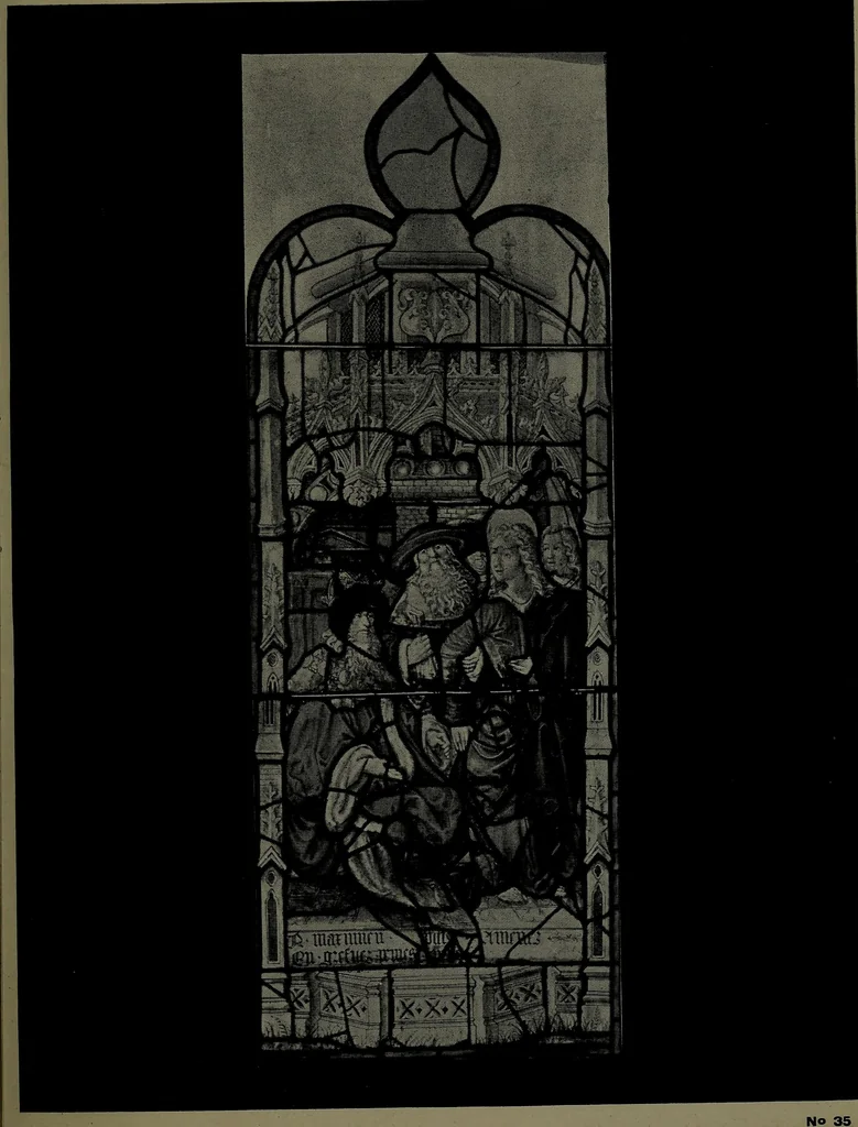An illustration from Catalogue of an exhibition of stained glass from the XIth to the XVIIIth cent, 1920, leaf 114