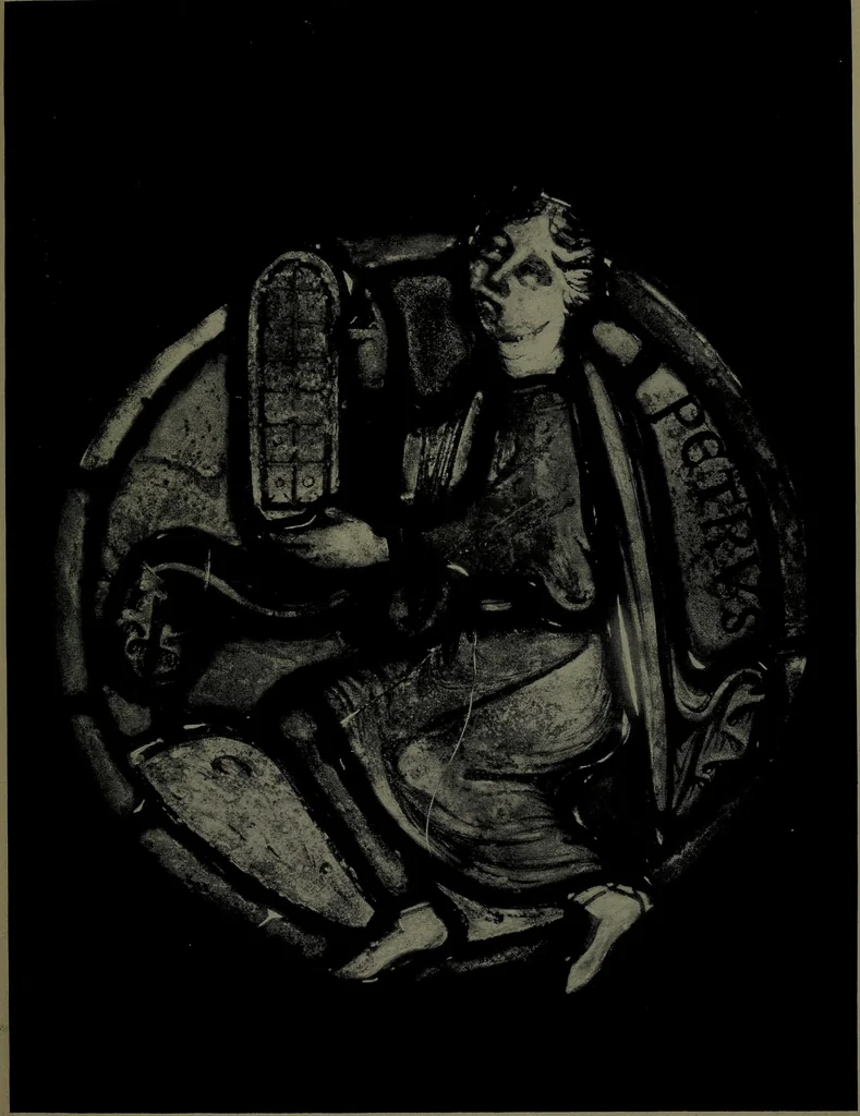 An illustration from Catalogue of an exhibition of stained glass from the XIth to the XVIIIth cent, 1920, leaf 32