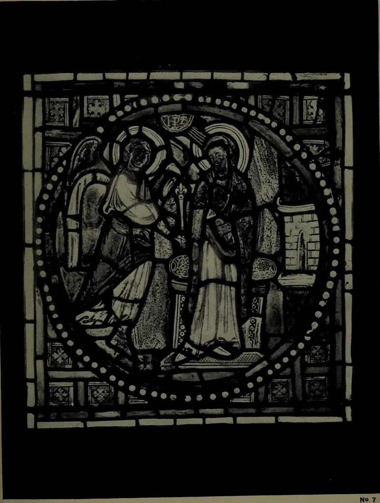 An illustration from Catalogue of an exhibition of stained glass from the XIth to the XVIIIth cent, 1920, leaf 40