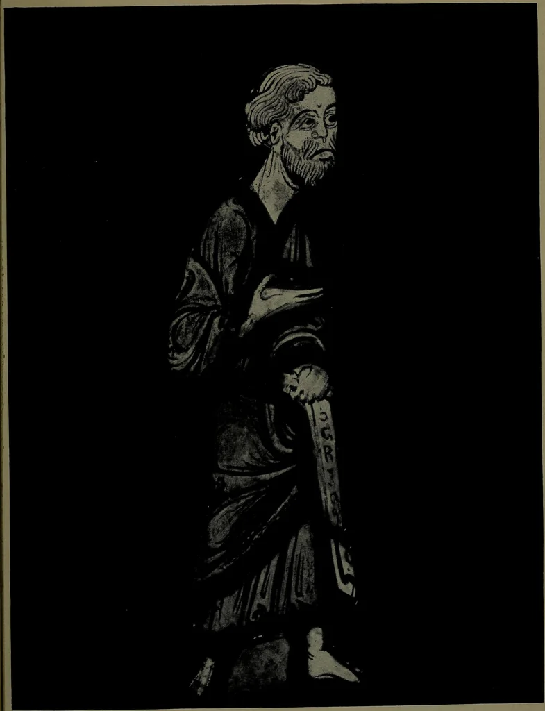 An illustration from Catalogue of an exhibition of stained glass from the XIth to the XVIIIth cent, 1920, leaf 44