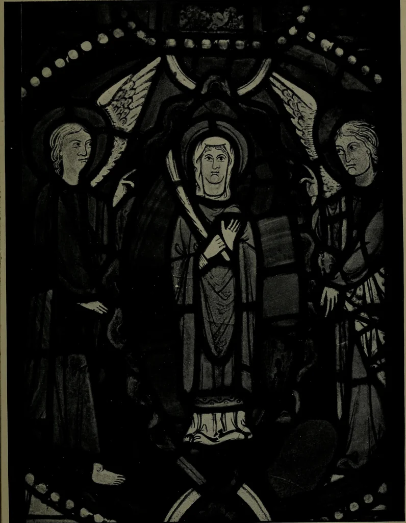 An illustration from Catalogue of an exhibition of stained glass from the XIth to the XVIIIth cent, 1920, leaf 72