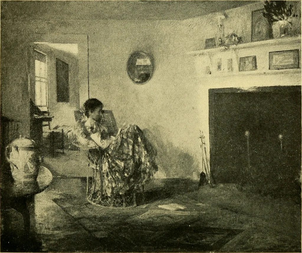 An illustration from Catalogue of the exhibition of paintings by Ten American painters, April 11 to May 3, 1908, 1908, leaf 10