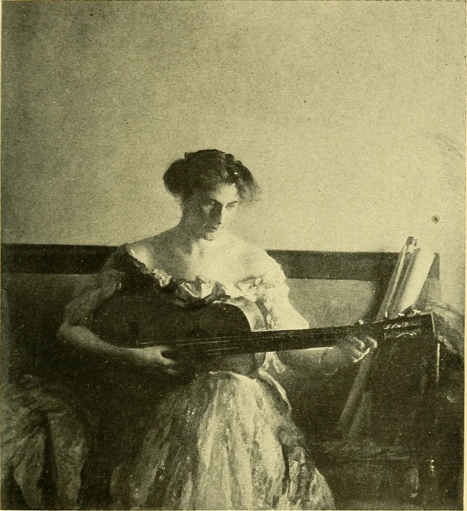 An illustration from Catalogue of the exhibition of paintings by Ten American painters, April 11 to May 3, 1908, 1908, leaf 20