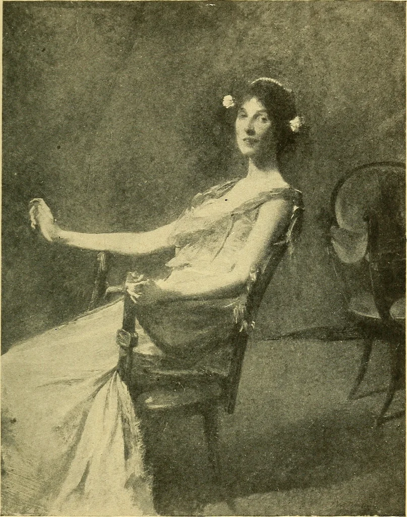 An illustration from Catalogue of the exhibition of paintings by Ten American painters, April 11 to May 3, 1908, 1908, leaf 28