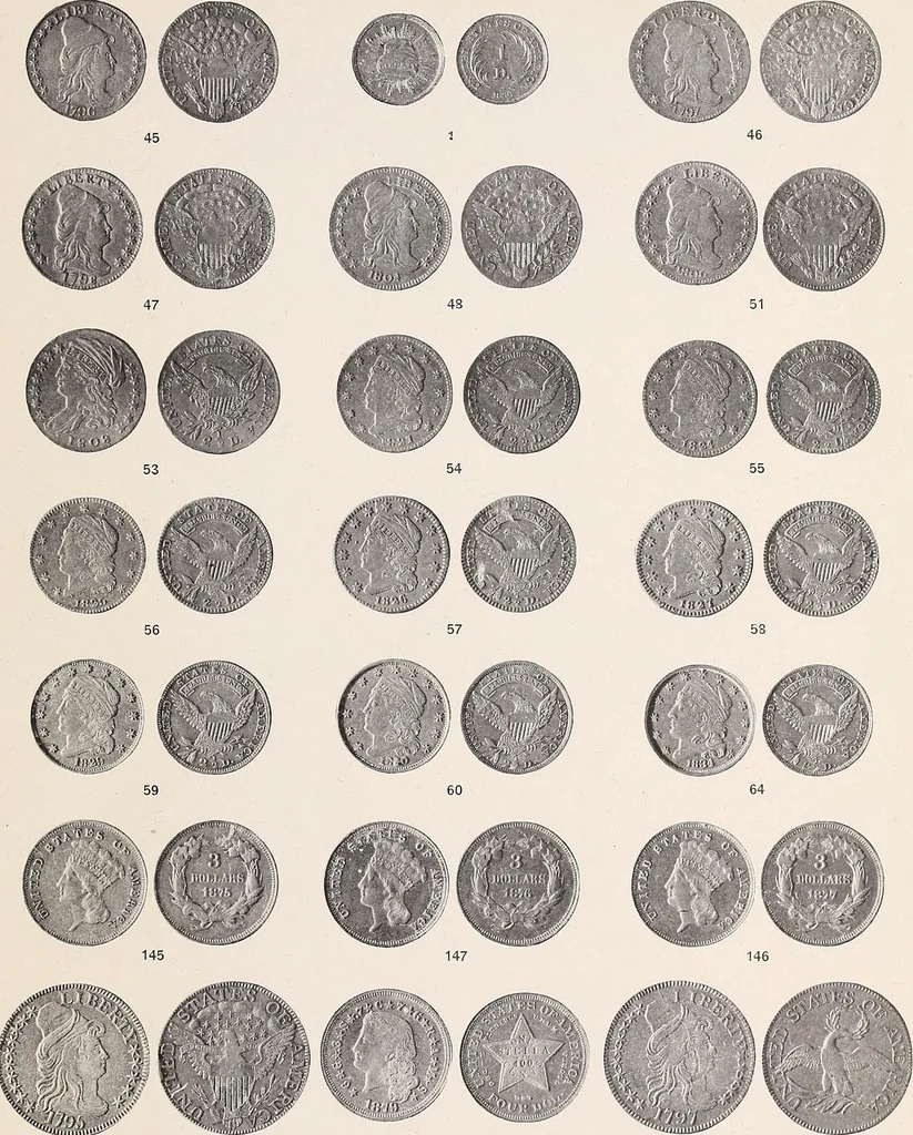 An illustration from Catalogue of the extensive and valuable James Ten Eyck numismatic collection of rare coins and medals of the world, 1922, leaf 198