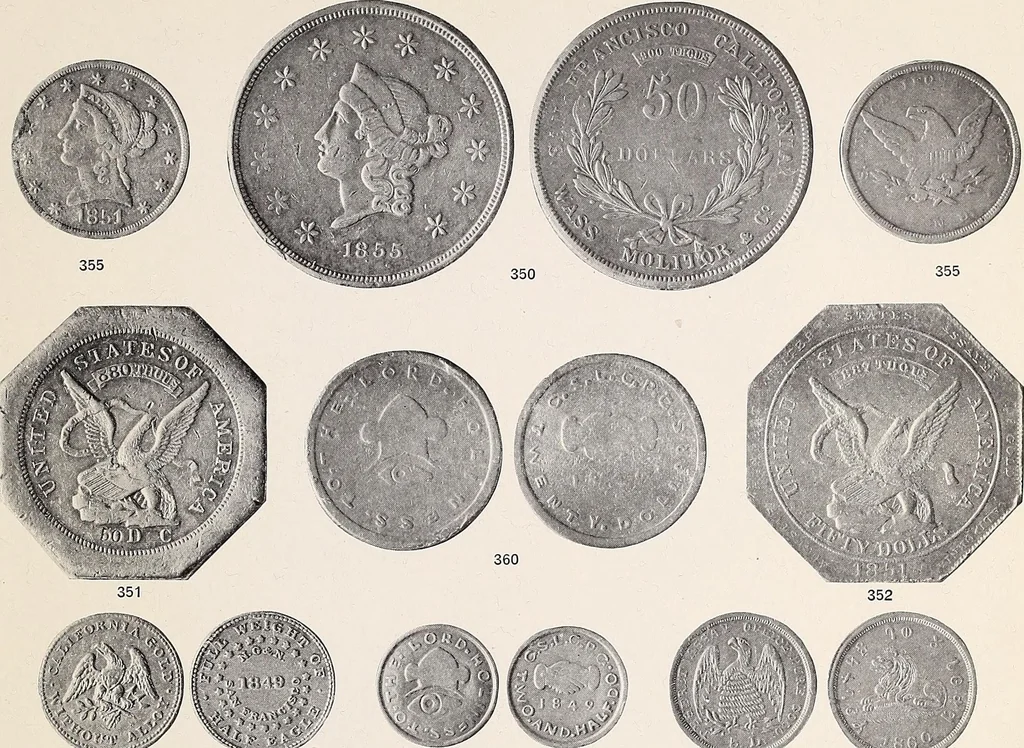 An illustration from Catalogue of the extensive and valuable James Ten Eyck numismatic collection of rare coins and medals of the world, 1922, leaf 202
