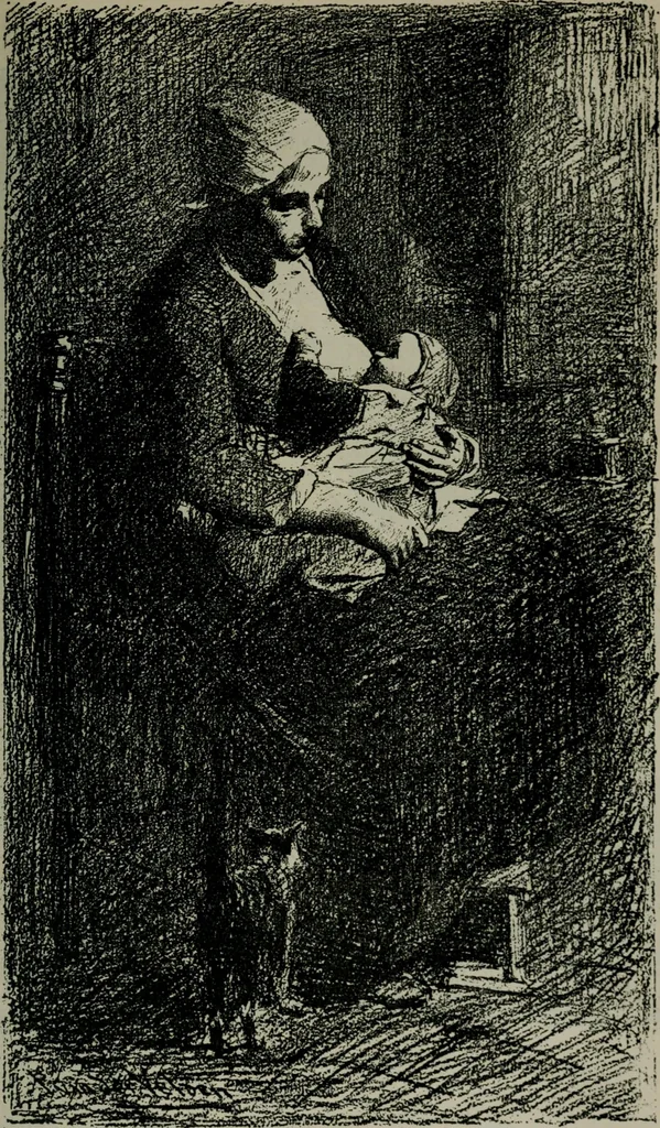 An illustration from Catalogue illustré officiel de la Section des beaux-arts de l'Exposition universelle d'Amsterdam, contenant environ 200 reproductions d'après les dessins originaux des artistes, 1883, leaf 136
