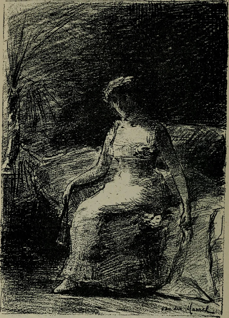 An illustration from Catalogue illustré officiel de la Section des beaux-arts de l'Exposition universelle d'Amsterdam, contenant environ 200 reproductions d'après les dessins originaux des artistes, 1883, leaf 137