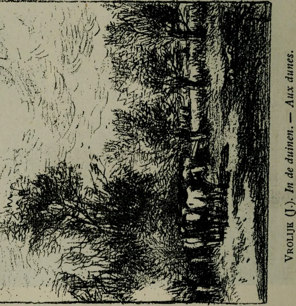 An illustration from Catalogue illustré officiel de la Section des beaux-arts de l'Exposition universelle d'Amsterdam, contenant environ 200 reproductions d'après les dessins originaux des artistes, 1883, leaf 141