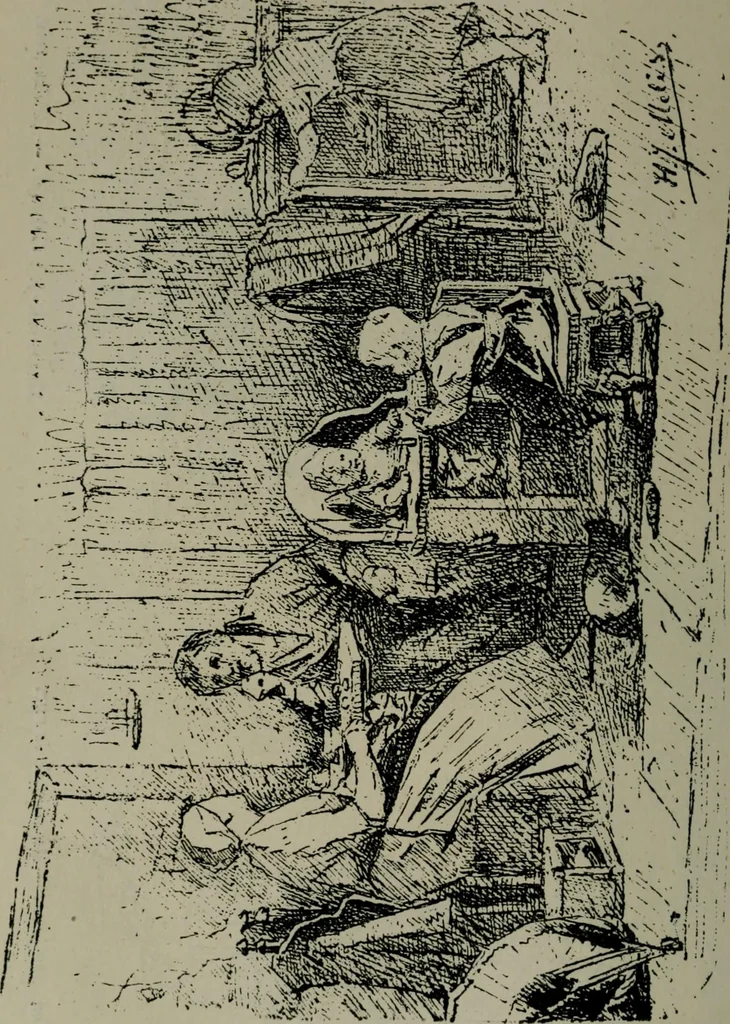 An illustration from Catalogue illustré officiel de la Section des beaux-arts de l'Exposition universelle d'Amsterdam, contenant environ 200 reproductions d'après les dessins originaux des artistes, 1883, leaf 143