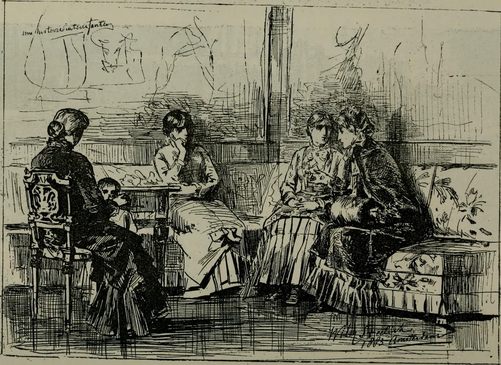 An illustration from Catalogue illustré officiel de la Section des beaux-arts de l'Exposition universelle d'Amsterdam, contenant environ 200 reproductions d'après les dessins originaux des artistes, 1883, leaf 157