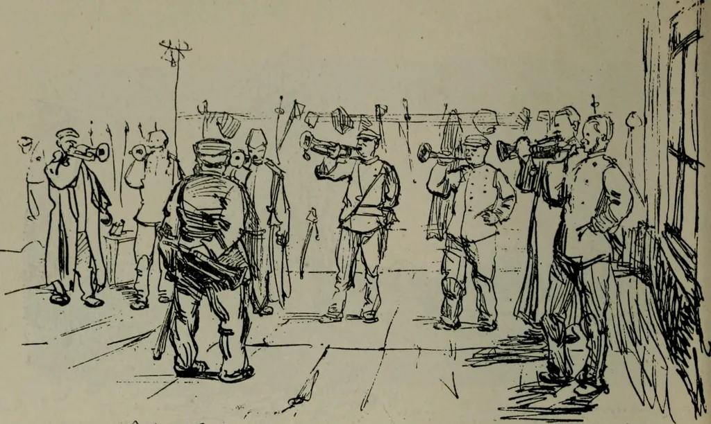 An illustration from Catalogue illustré officiel de la Section des beaux-arts de l'Exposition universelle d'Amsterdam, contenant environ 200 reproductions d'après les dessins originaux des artistes, 1883, leaf 165
