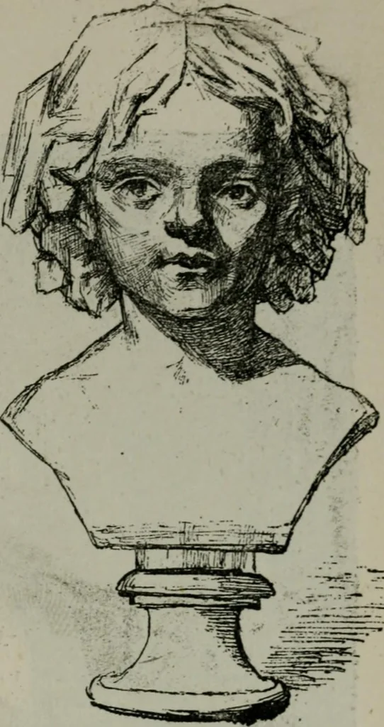An illustration from Catalogue illustré officiel de la Section des beaux-arts de l'Exposition universelle d'Amsterdam, contenant environ 200 reproductions d'après les dessins originaux des artistes, 1883, leaf 166